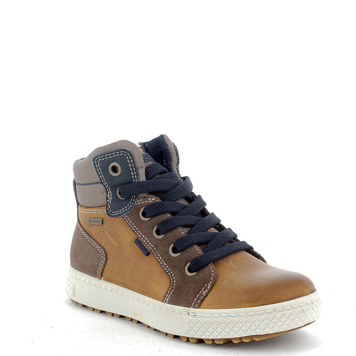 Sneakers alta bambino goretex scamosciata