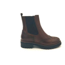 Mosca chelsea in pelle f.do carroarmato con cerniera