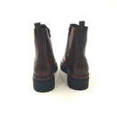 Mosca chelsea in pelle f.do carroarmato con cerniera