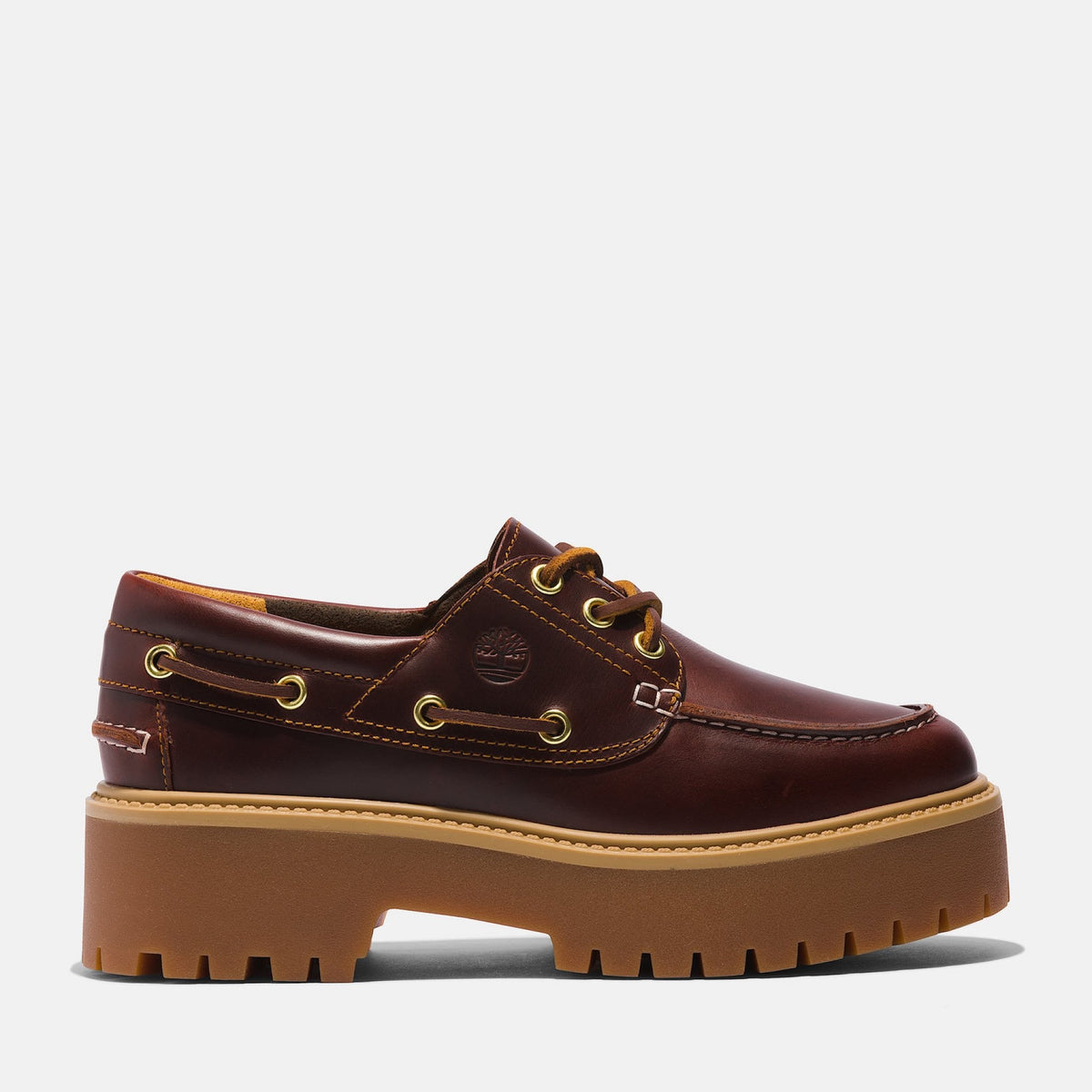 Scarpa da barca stone street timberland con plateau