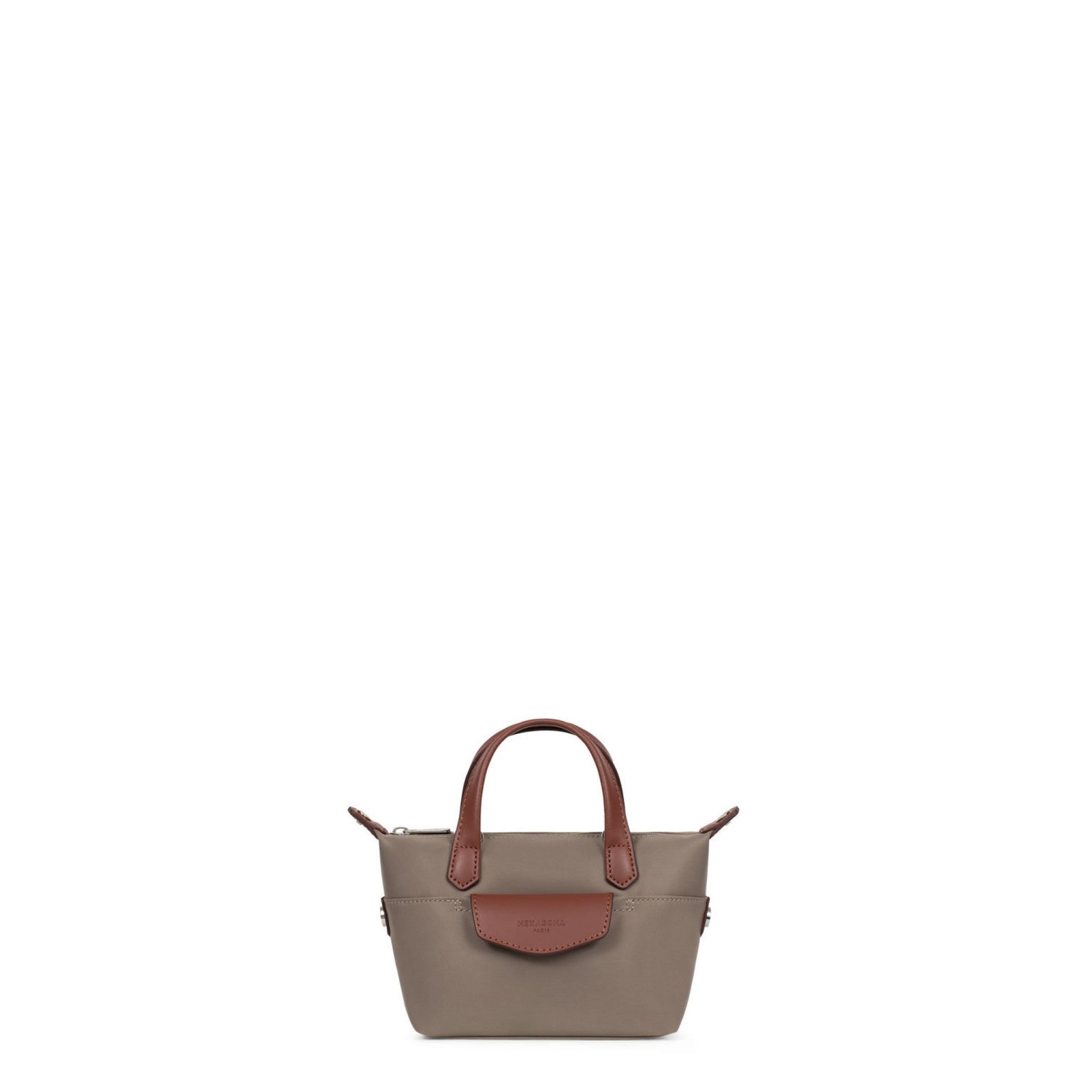Borsa a mano pop hexagona in nylon