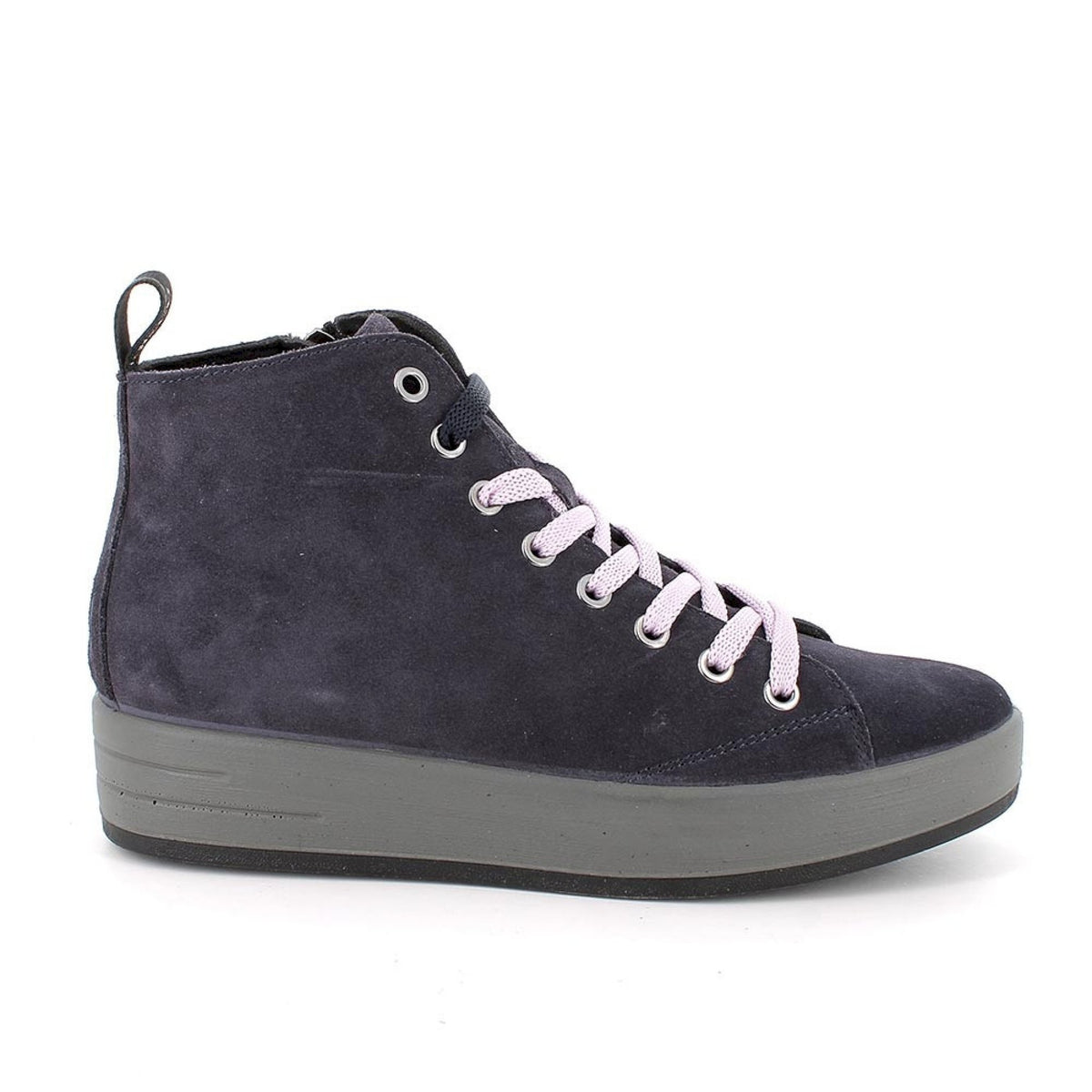 Sneaker alta in camoscio