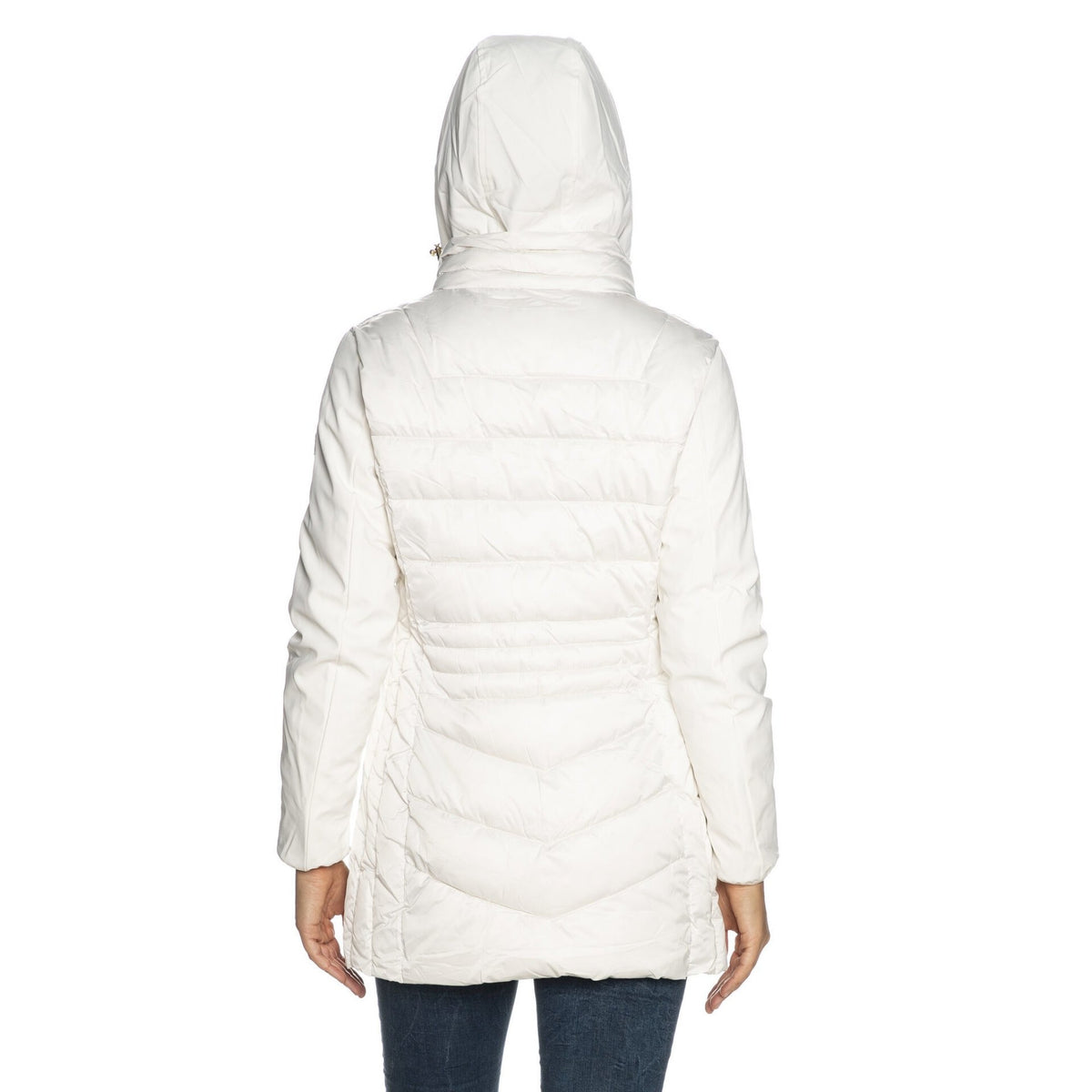 Yes zee cappotto donna trapunta con finto gilet stacc