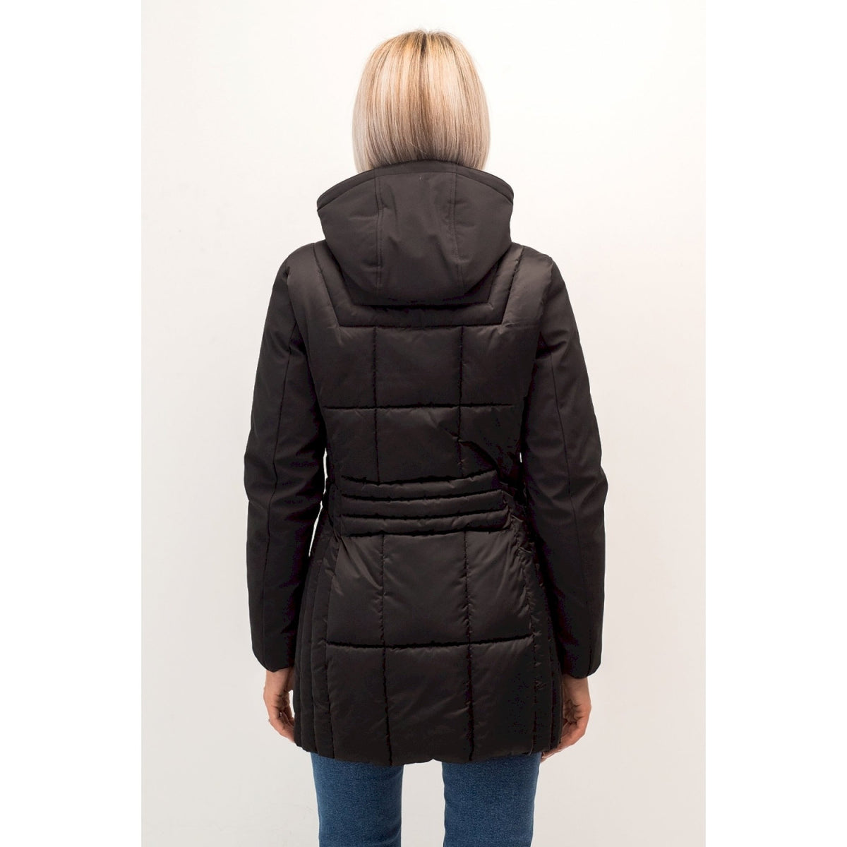 Yes zee cappotto donna trapunta con finto gilet stacc