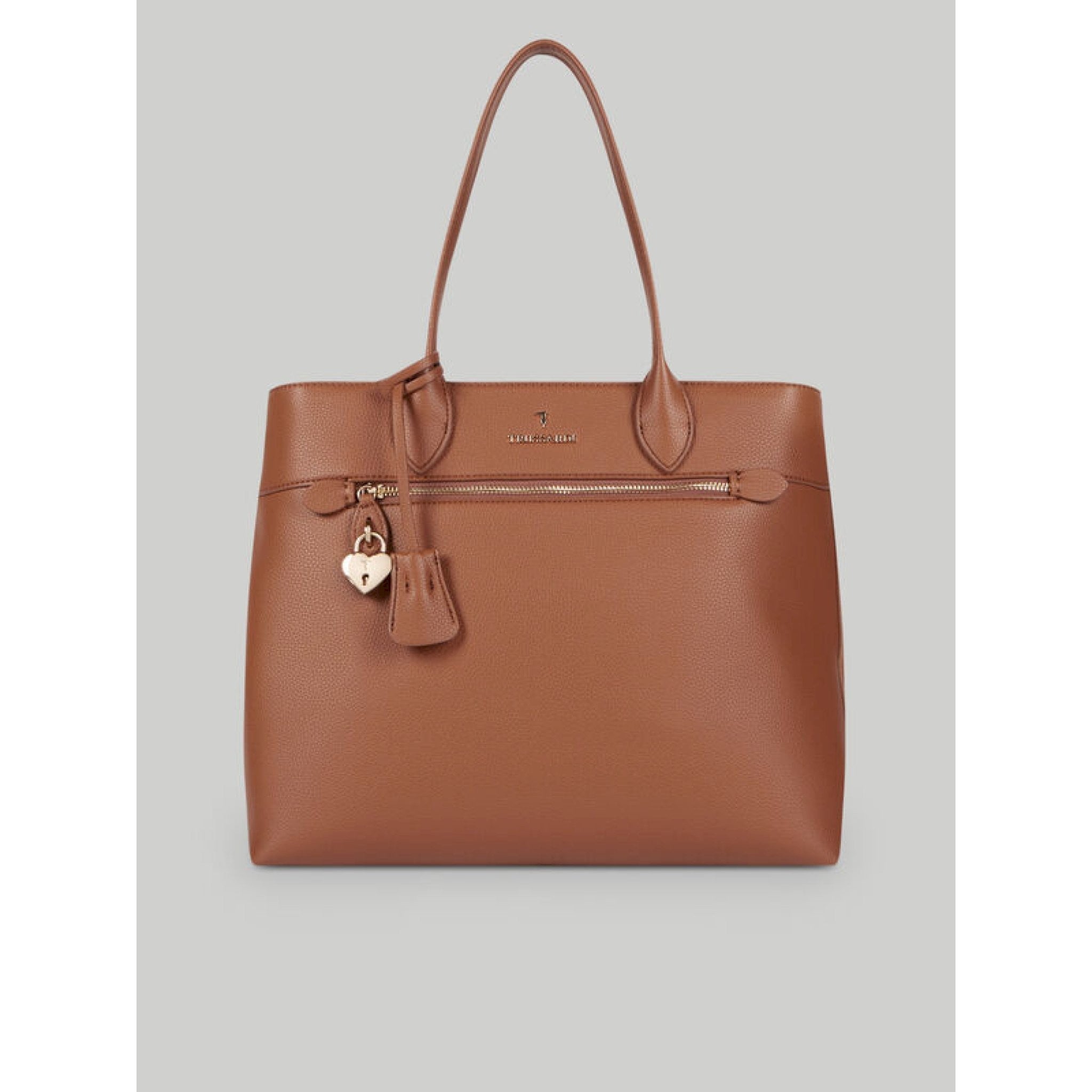 Trussardi shopper grana cervo
