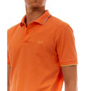 Sun 68 polo small stripe on collar