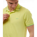 Sun 68 polo small stripe on collar