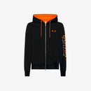 Hood zip fluo cotton