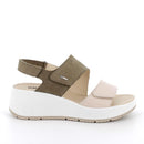 Sandali con zeppa da donna  con strap