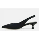 Sling back in tessuto