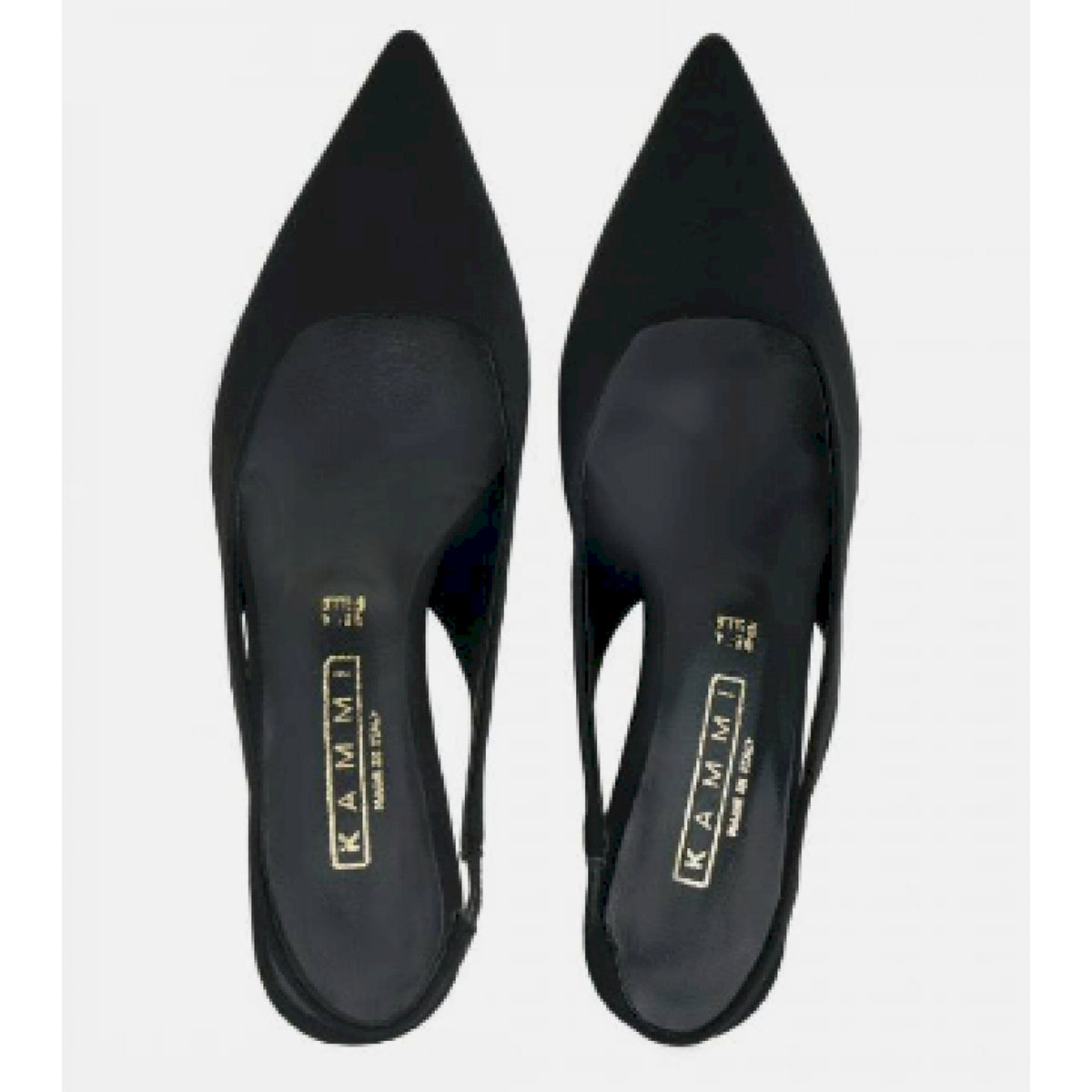 Sling back in tessuto