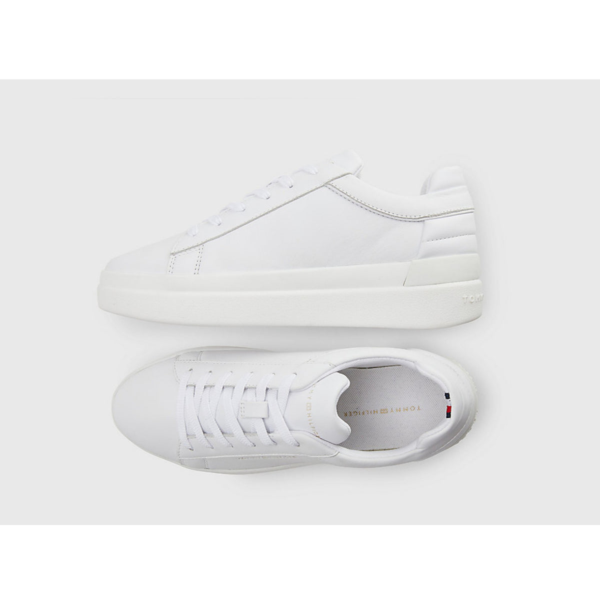 Th feminine elevated leather sneaker