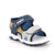 Sandali da bambino blu e giallo con strap