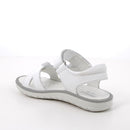 Sandali da bambina bianco con strap
