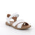 Sandali da bambina bianco con strap