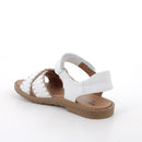 Sandali da bambina bianco con strap