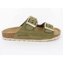 Ciabatta sara  doppia fibbia in camoscio