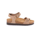 Sandalo grunland hola con fibbie in nabuk pelle