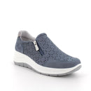 Slip on con zeppa da donna  con zip