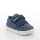 Scarpe da bambino blu con strap
