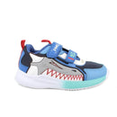 Sneakers da bambino blu e celeste con strap