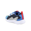 Sneakers da bambino blu e celeste con strap