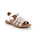 Sandali da bambina bianco e beige con strap