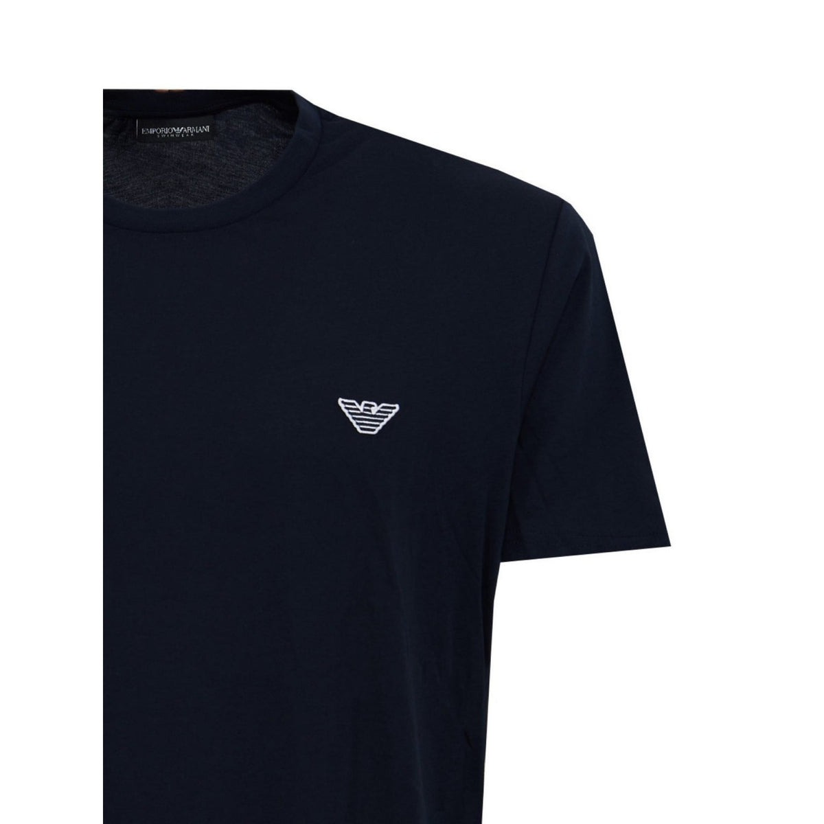 T shirt beachwear emporio armani underwear con patch logata