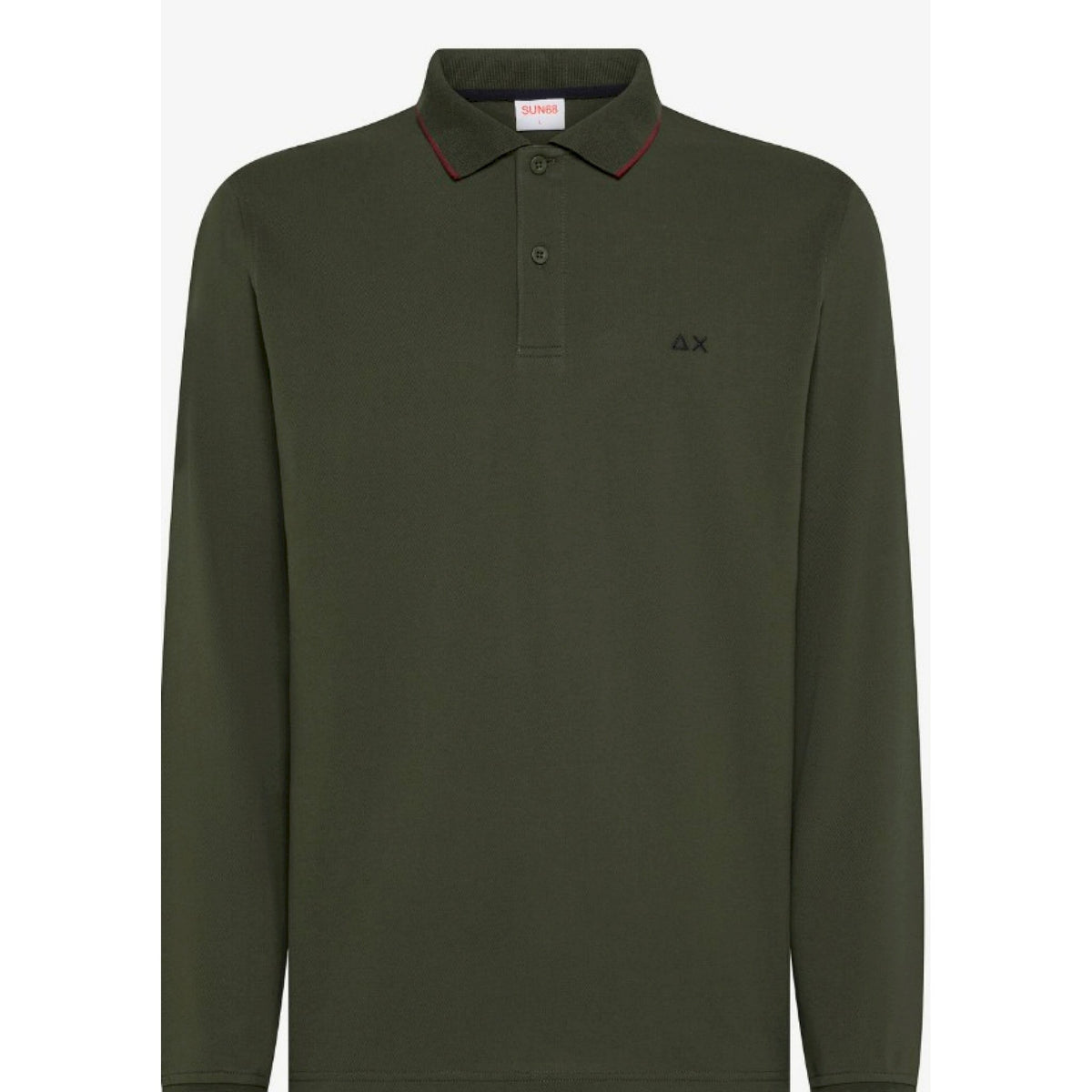 Sun 68 polo small stripes m/lunga