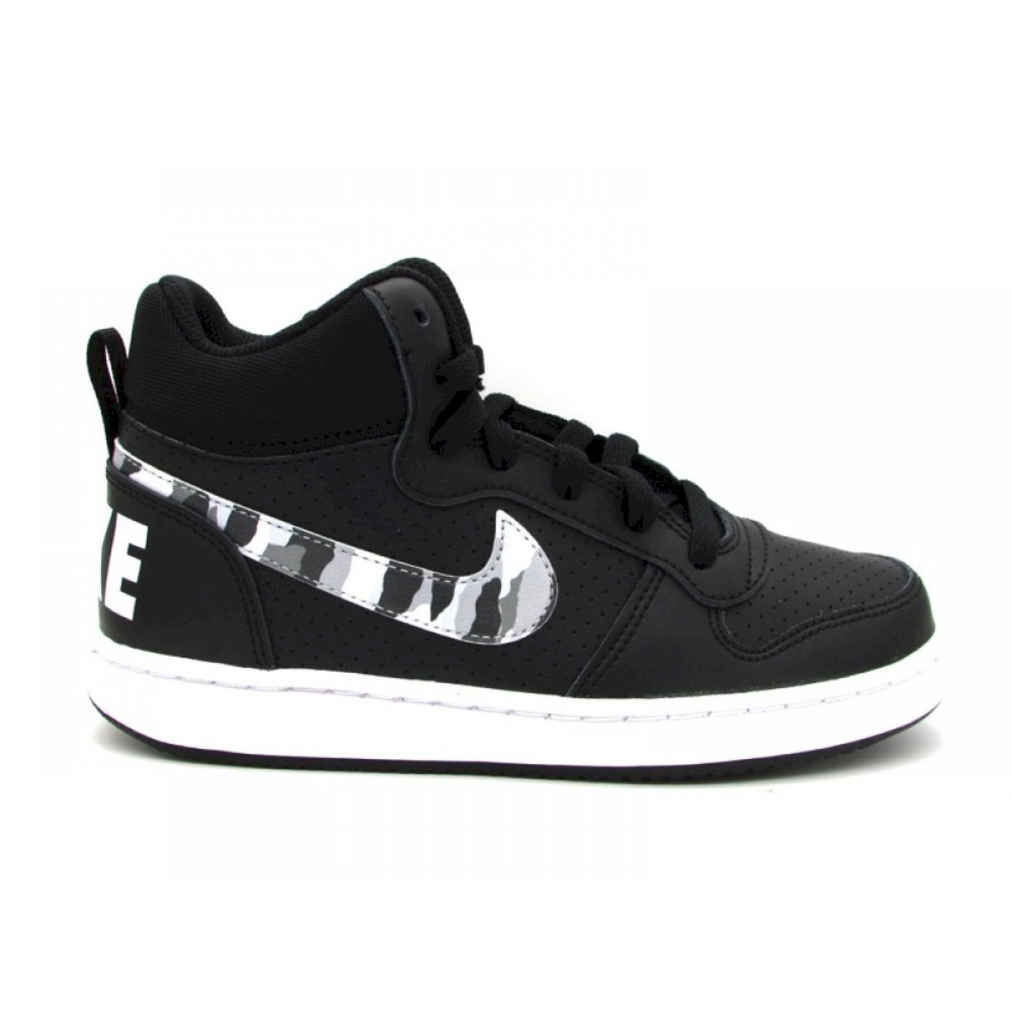 Boys' nike court borough mid (gs) shoe