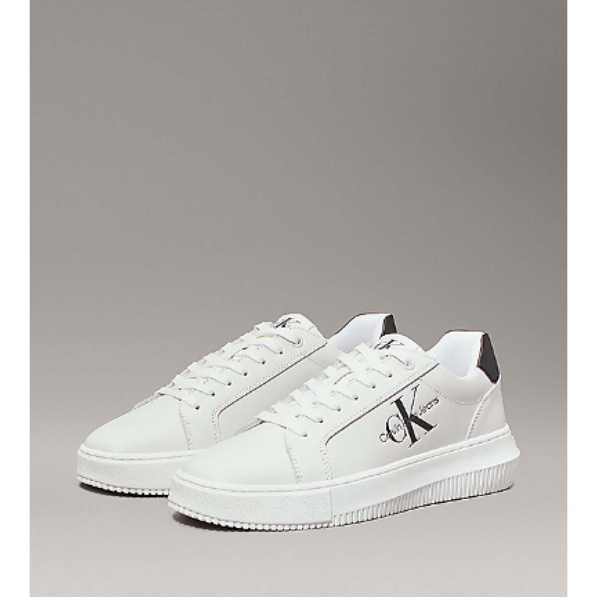 Chunky cupsole laceup mon lth wn