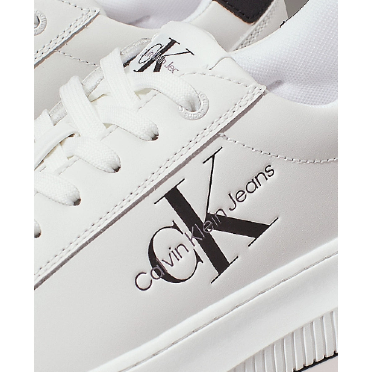 Chunky cupsole laceup mon lth wn