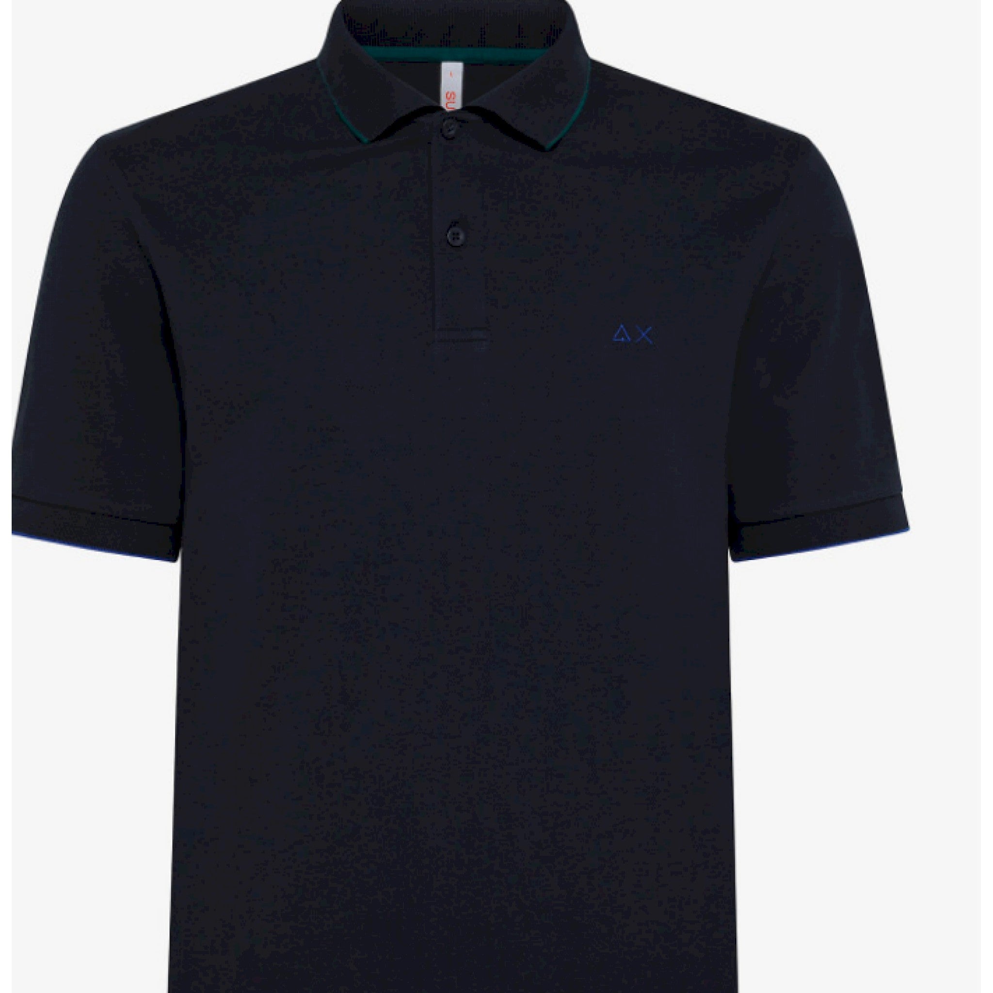 Sun 68 polo small stripe on collar