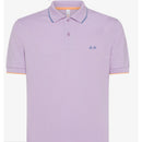 Sun 68 polo small stripe on collar