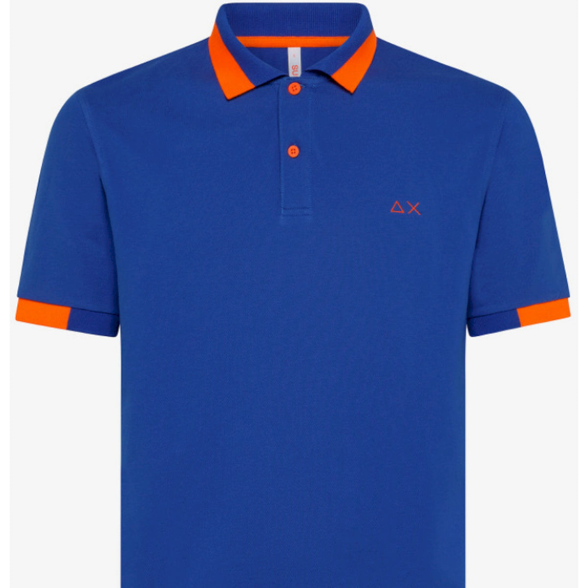 Sun 68 polo big stripe fluo