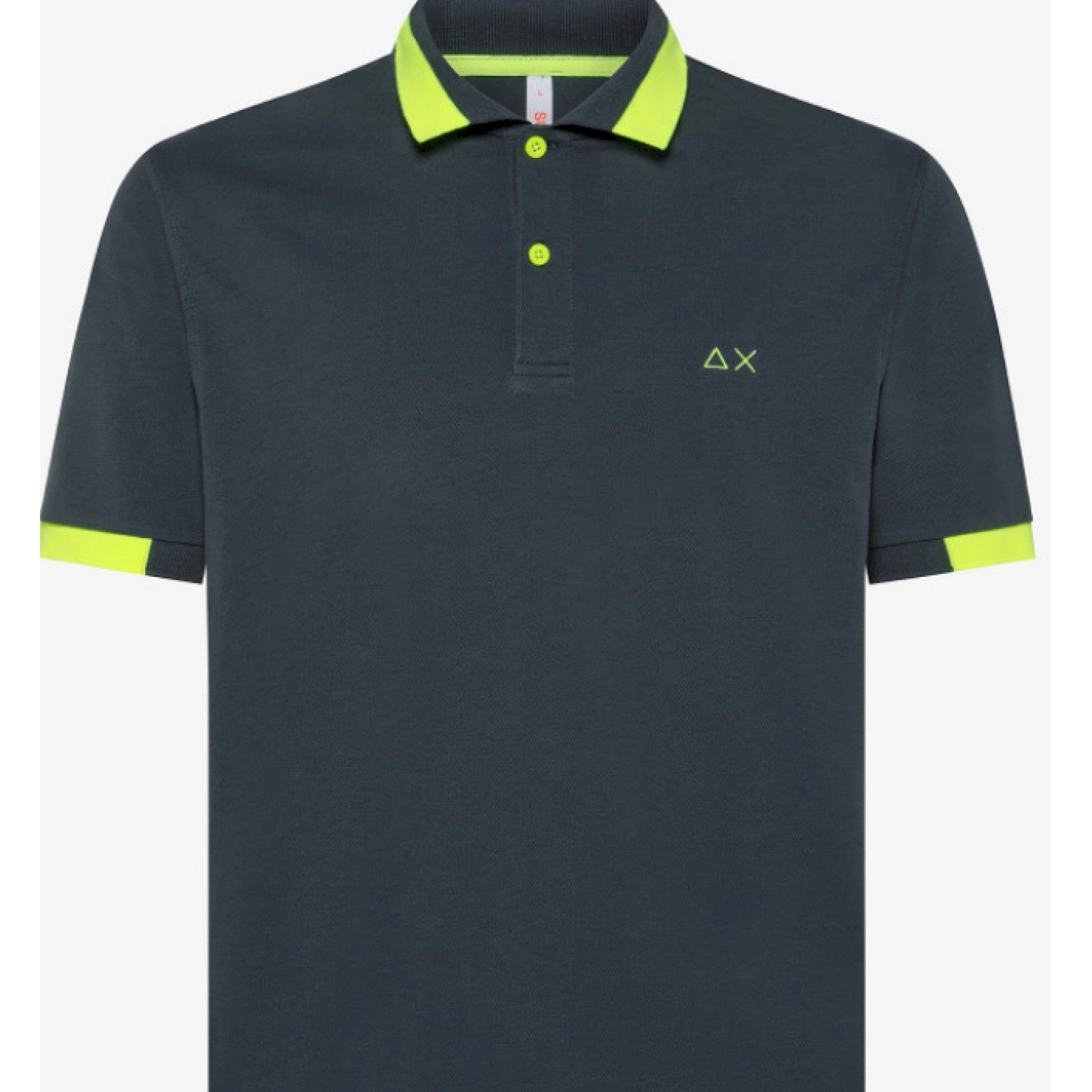 Sun 68 polo big stripe fluo