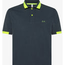 Sun 68 polo big stripe fluo