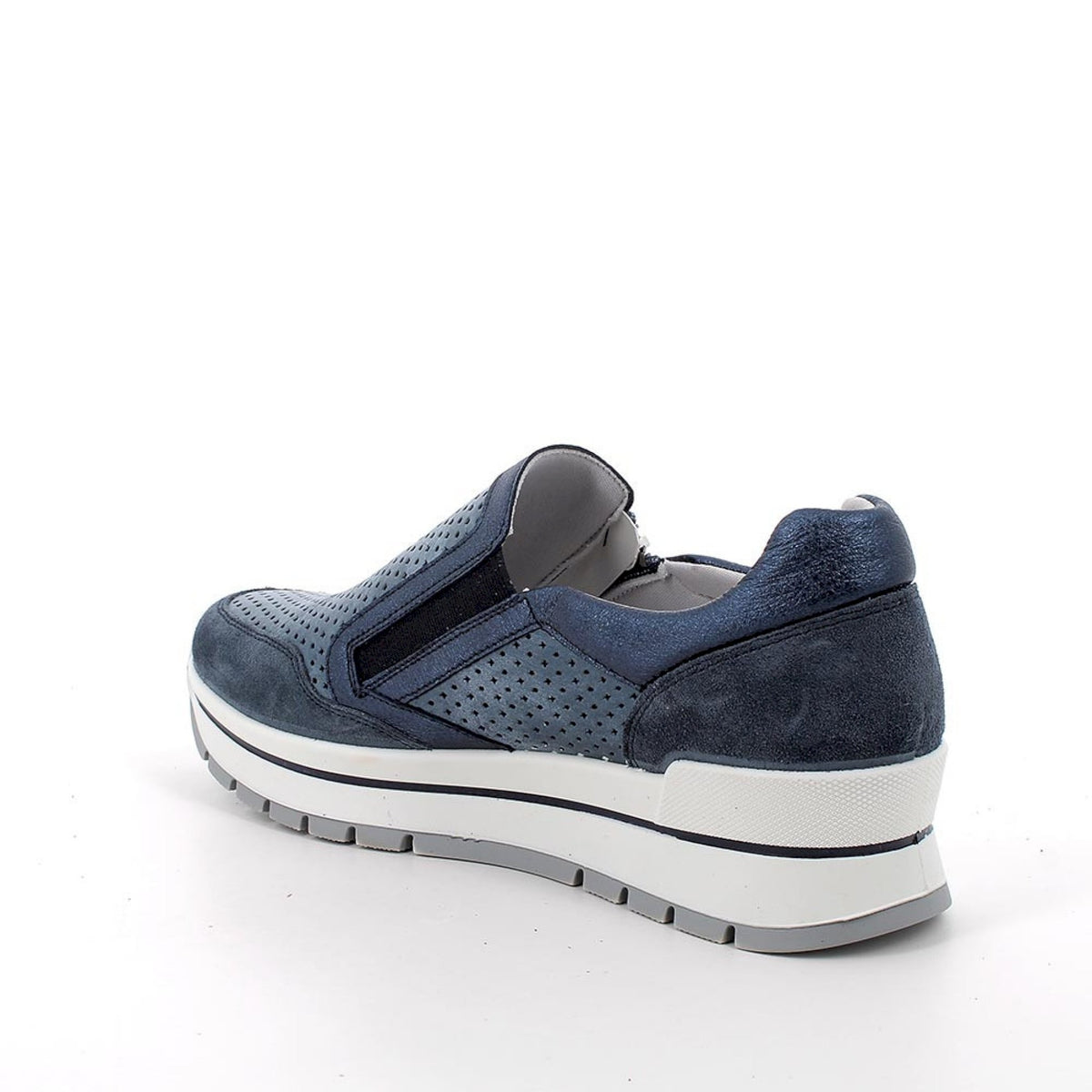 Slip on anisia in pelle da donna c/cerniera