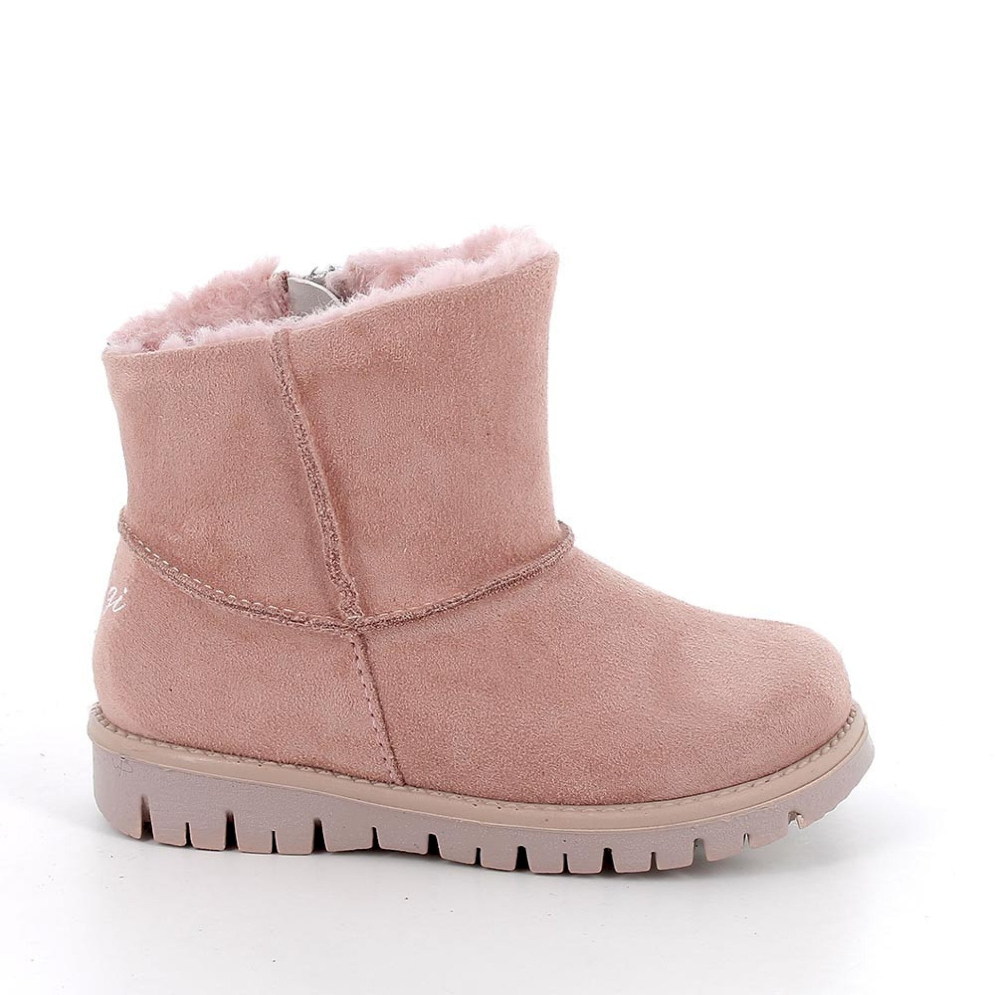 Stivaletti da bambina rosa con zip