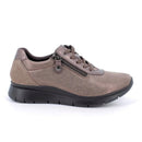 Scarpe da donna taupe laminato-beige