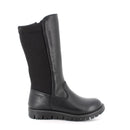 Stivali da bambina nero con zip