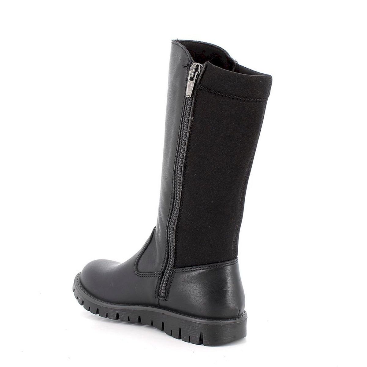 Stivali da bambina nero con zip