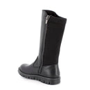 Stivali da bambina nero con zip