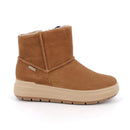 Stivaletti gore-tex da bambina marrone con zip