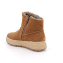Stivaletti gore-tex da bambina marrone con zip