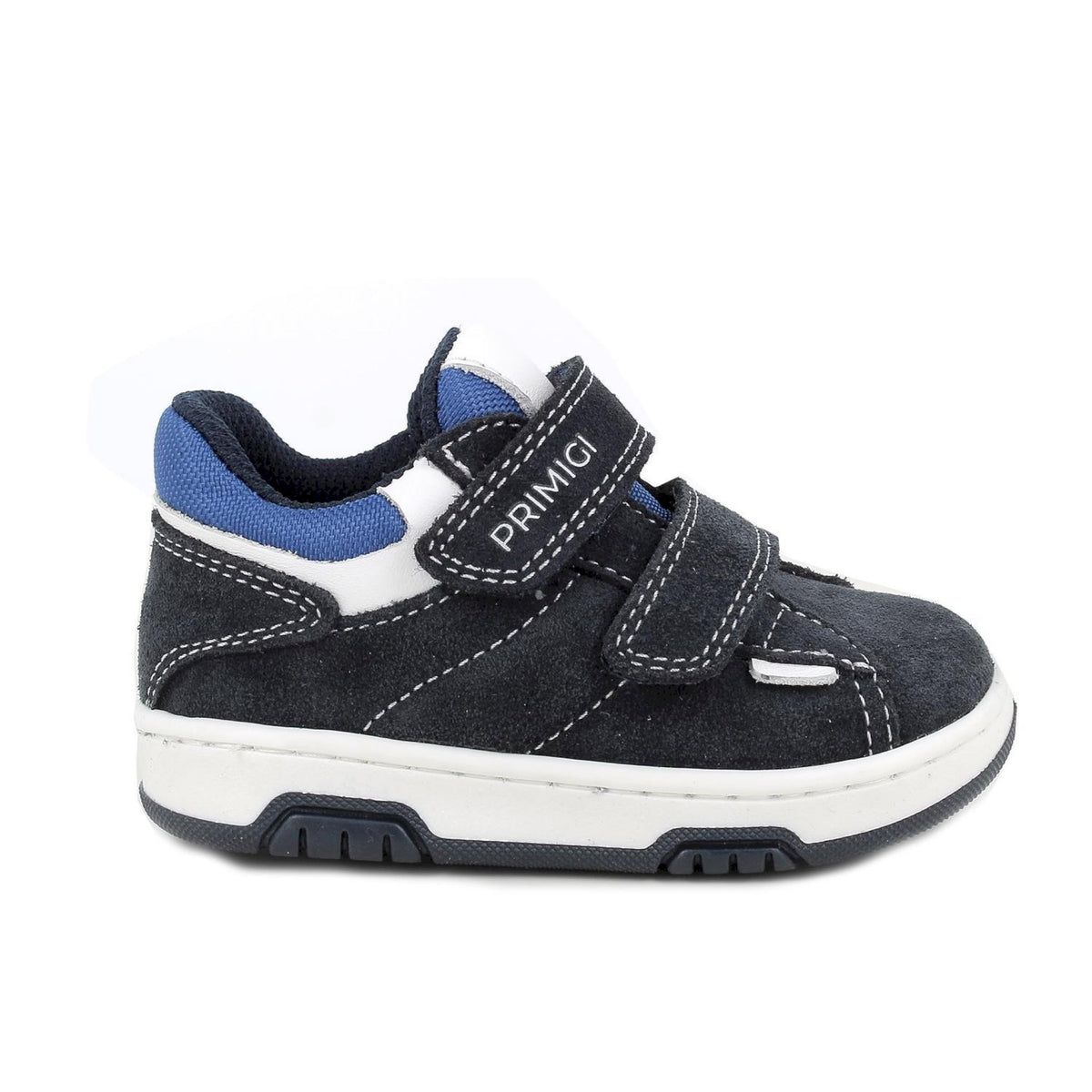 Scarpe da bambino blu con strap