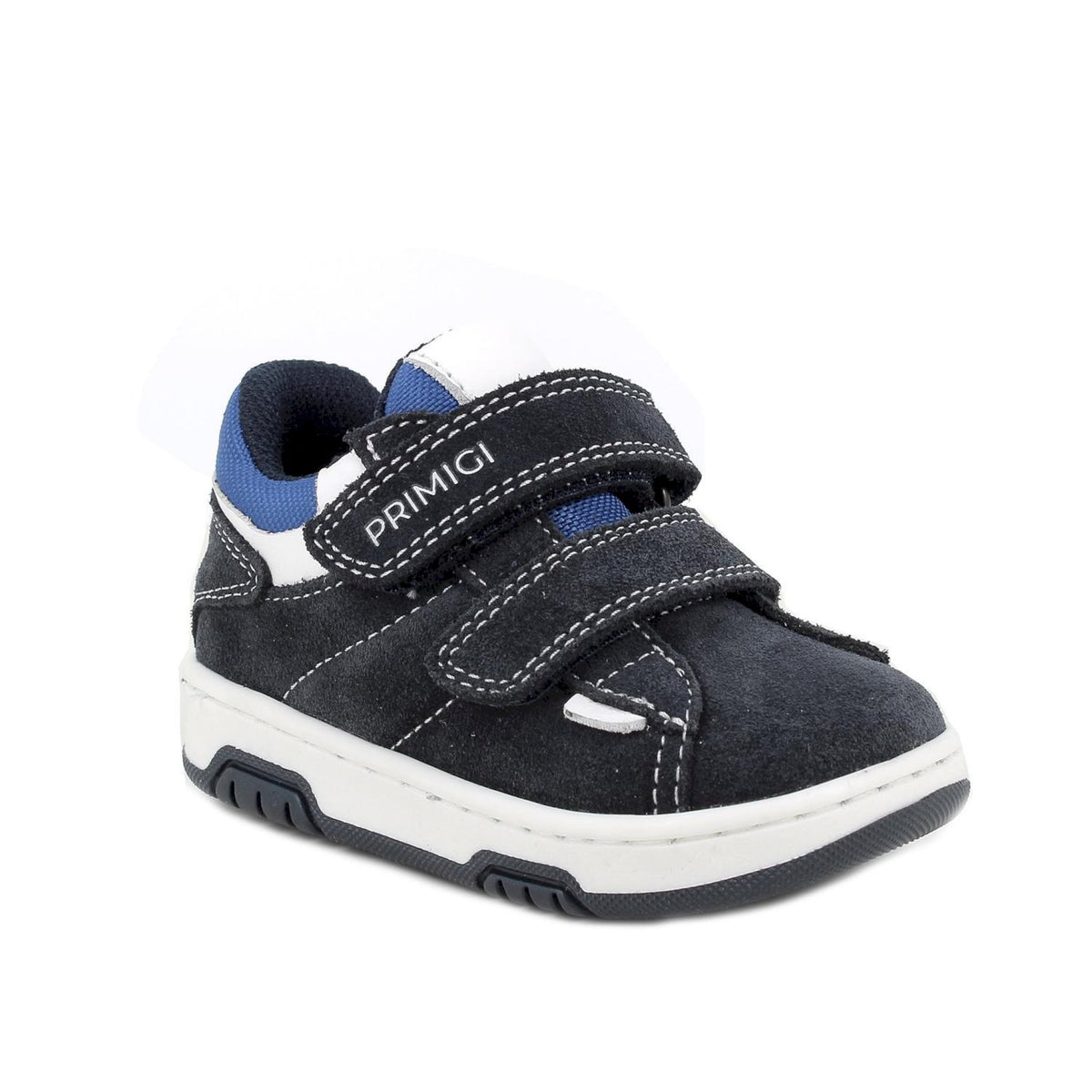 Scarpe da bambino blu con strap