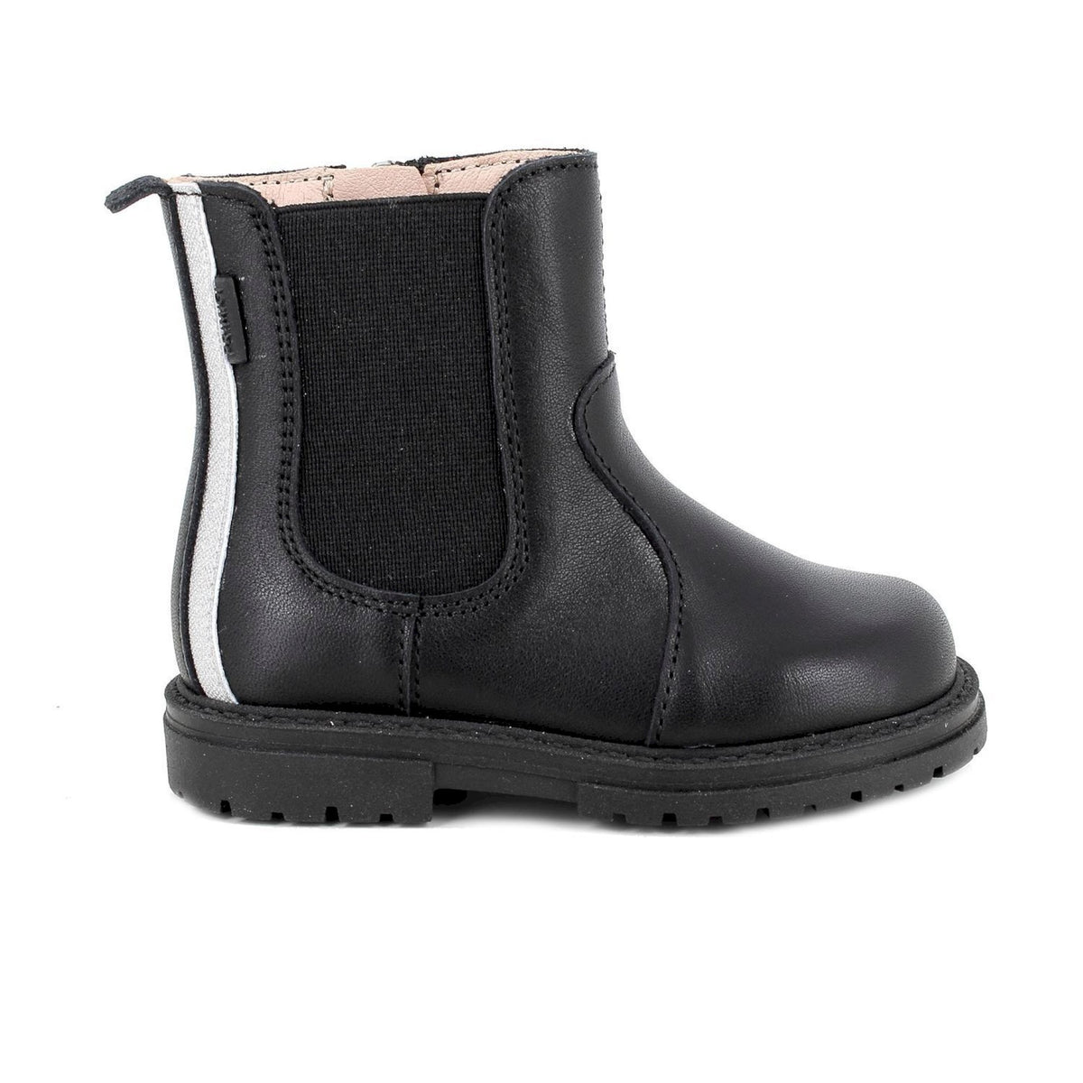Stivaletti da bambina nero con zip