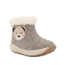 Stivaletti da bambina beige con zip