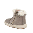 Stivaletti da bambina beige con zip